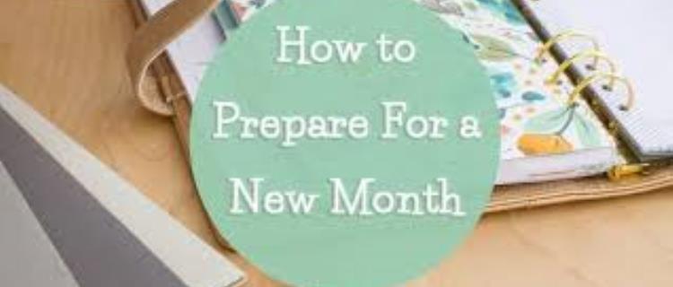 How To Plan for A New Month